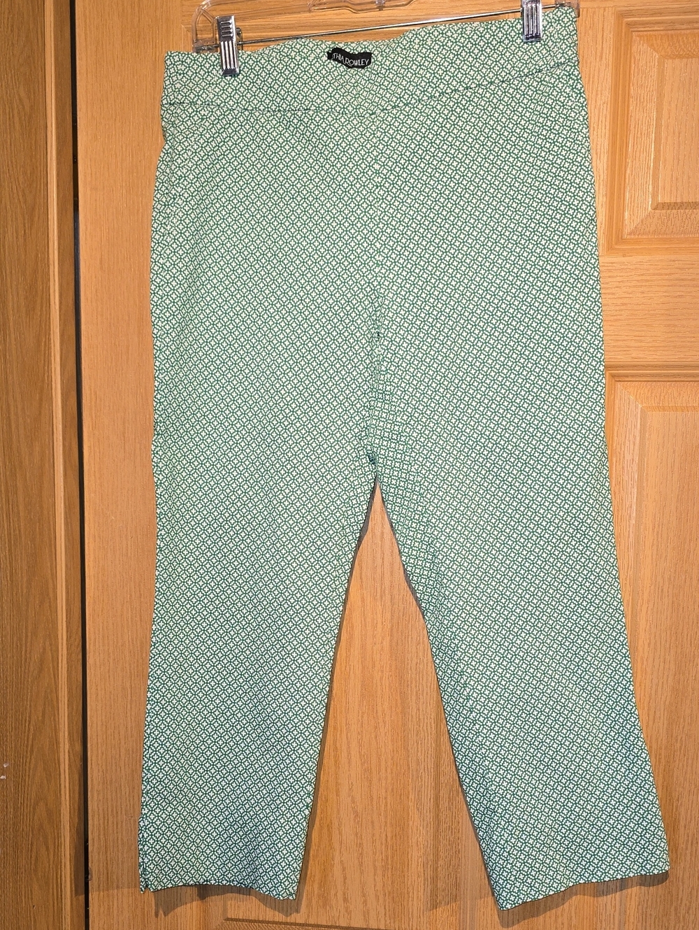 Cynthia Rowley Green Patterned Capris